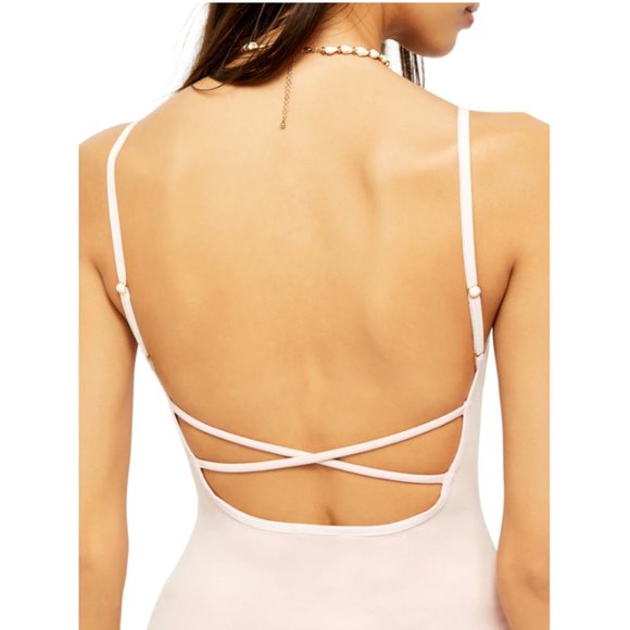 Free People Basique Bodysuit Color Ballet - Picture 2 of 13